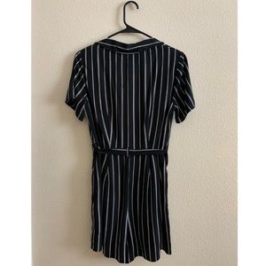 Abercrombie & Fitch Dark Blue Striped Romper